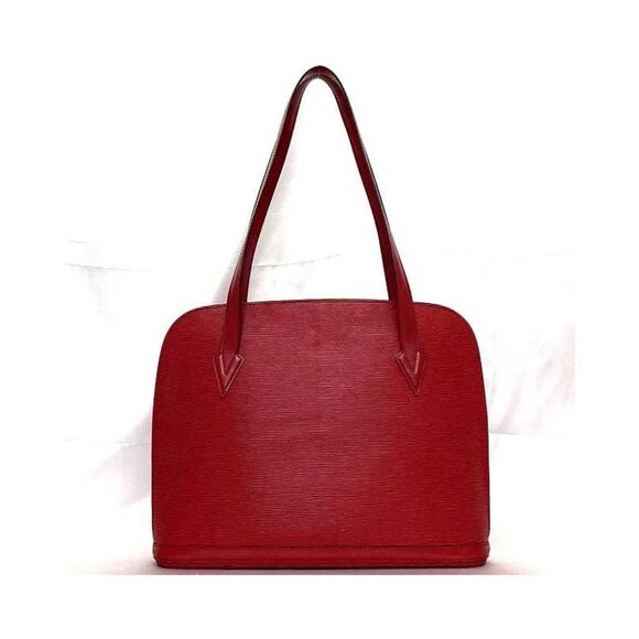 Pre Loved Louis Vuitton Epi Leather Dome Bag Red Unisex Tote Bags - Picture 4 of 8